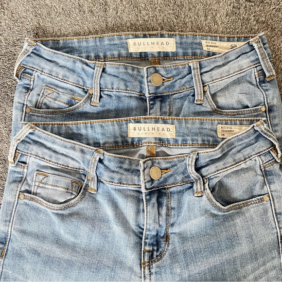 Pacsun Bullhead mid rise skinny jeans (size 24 - bundle of 2) - Picture 2 of 2